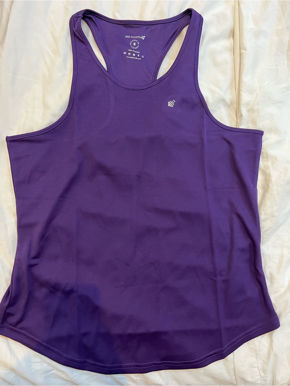 Jed North Purple Racerback Performance Tank